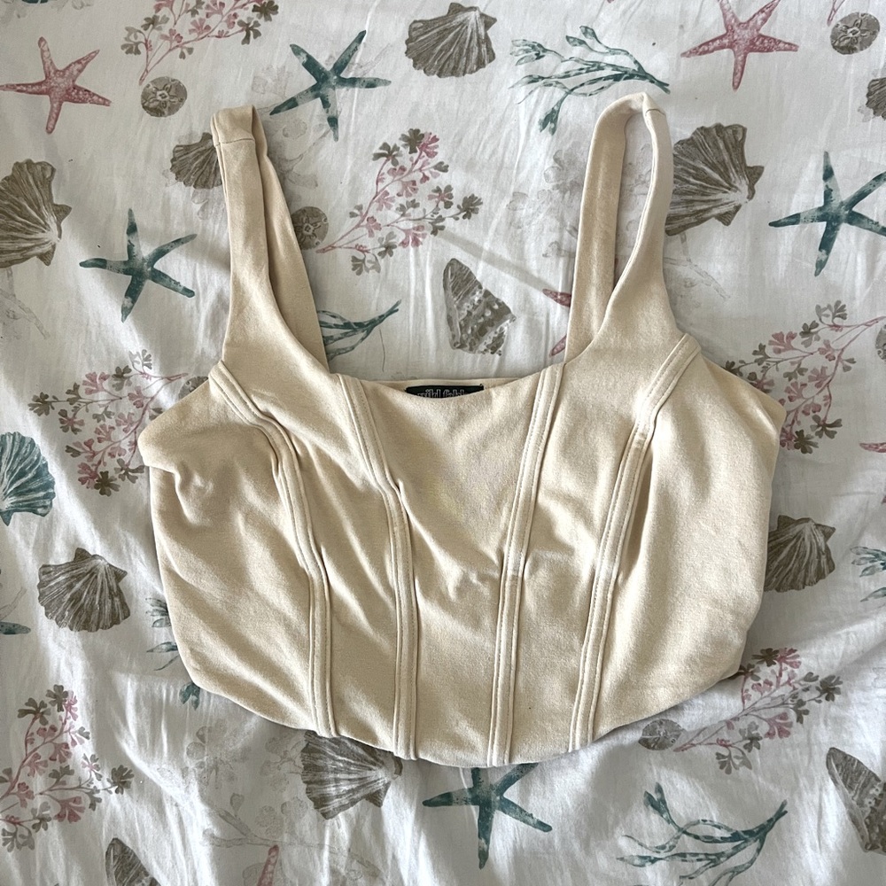 off white crop top